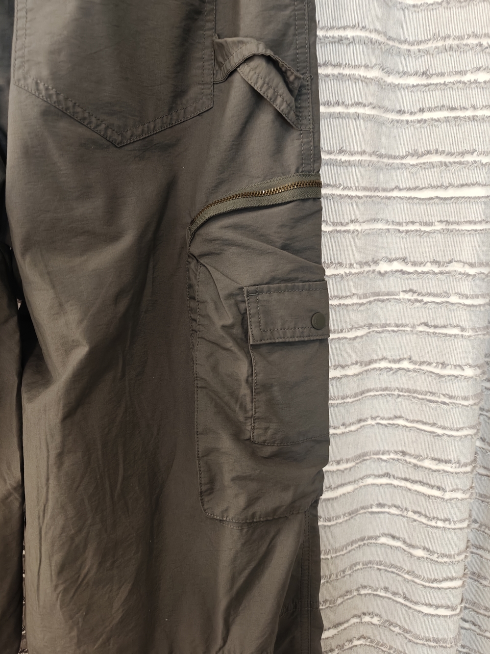 Free People Movement Wide-leg Cargo Pants - Med - Light Gray - Picture 7 of 9